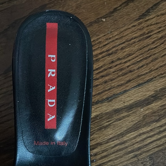 Red PRADA slides . Size 6 . Like new! - Picture 6 of 7